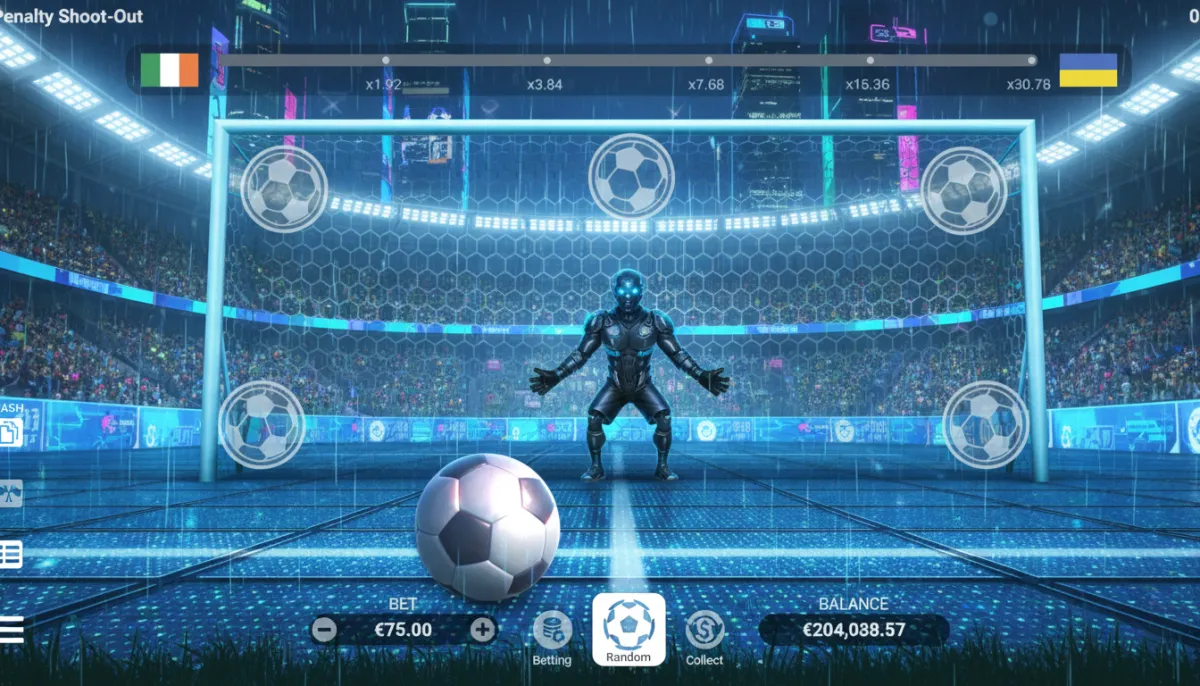 Penalty Shoot Out es un juego arcade donde el cliente jugará al fútbol